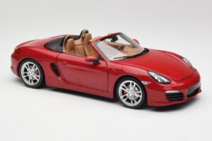 Porsche Boxster 981 S Guards Rouge Minichamps 1:18 110062031 Métal — image 6 sur 8