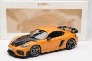 Porsche Cayman GT4 RS 982 Weissach Package Bahama Yellow Norev 1:18 187252 Métal — image 8 sur 8