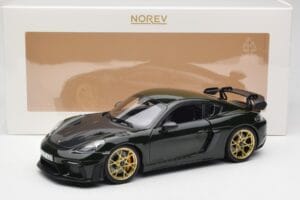 Porsche Cayman GT4 RS 982 Weissach Package Brewster Green Norev 1:18 187250 Métal — image 8 sur 8