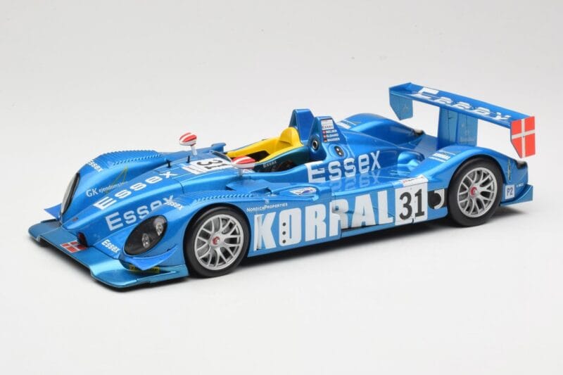 Porsche RS Spyder LMP2 #31 Team Essex C. Elgaard / J. Nielsen / K. Poulsen 24 Hours of Le Mans 2008 Norev 1:18 187519 Métal