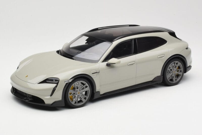 Porsche Taycan Cross Turismo Turbo S Chalk Grey Minichamps 1:18 155069302 Métal