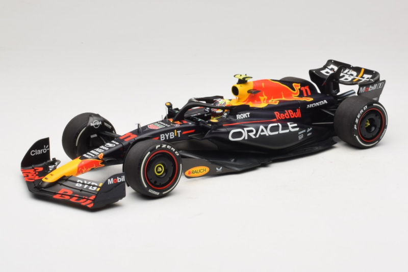 Red Bull RB19 #11 S. Perez Oracle Red Bull Racing Saudi Arabian Grand Prix Winner 2023 Minichamps 1:18 110230111 Résine