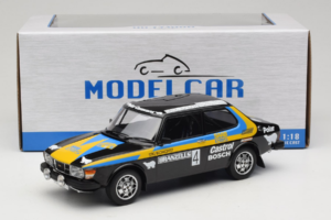 Saab 99 EMS #4 S. Blomqvist / H. Sylvan Rally Sweden Winner 1977 MCG 1:18 MCG18826R Métal — image 6 sur 6