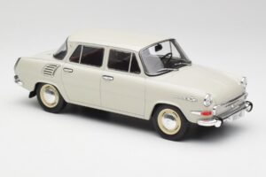 Skoda 1000 MB Gris & Blanc MCG 1:18 MCG18275 Métal — image 4 sur 6