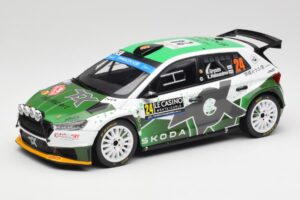 Skoda Fabia Rally2 #24 N. Gryazin / K. Aleksandrov Rally Monte Carlo 2023 IXO 1:18 18RMC155B Métal
