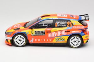 Skoda Fabia Rally2 #25 P. Lopez Rally Monte Carlo 2024 IXO 1:18 18RMC199 Métal — image 3 sur 6
