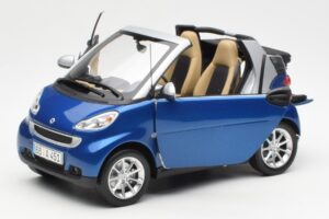 Smart Fortwo W451 Cabriolet Bleu Argent Minichamps 1:18 Q0022565V001C80Q00 Métal — image 2 sur 8