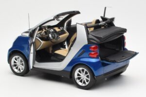 Smart Fortwo W451 Cabriolet Bleu Argent Minichamps 1:18 Q0022565V001C80Q00 Métal — image 5 sur 8