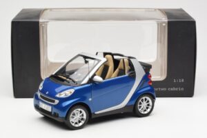 Smart Fortwo W451 Cabriolet Bleu Argent Minichamps 1:18 Q0022565V001C80Q00 Métal — image 8 sur 8