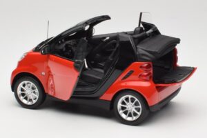 Smart Fortwo W451 Cabrio Rouge Noir Minichamps 1:18 150036333 Métal — image 5 sur 8