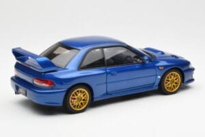 Subaru Impreza 22B Upgraded Version Bleu Avec Jantes Dorées AUTOart 1:18 78602 Métal — image 3 sur 8
