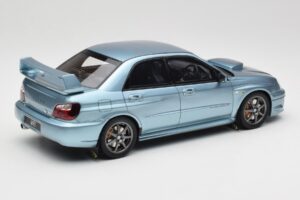 Subaru Impreza WRX STi WR1 GD P. Solberg Edition Ice Blue Metallic Otto 1:18 OT1114 Résine — image 2 sur 6