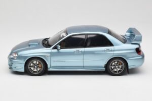 Subaru Impreza WRX STi WR1 GD P. Solberg Edition Ice Blue Metallic Otto 1:18 OT1114 Résine — image 3 sur 6
