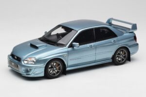Subaru Impreza WRX STi WR1 GD P. Solberg Edition Ice Blue Metallic Otto 1:18 OT1114 Résine