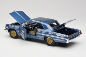 Pontiac Catalina Super Duty Super Stock #655 Bleu 1962 Auto World 1:18 AW201/06 Métal — image 5 sur 8
