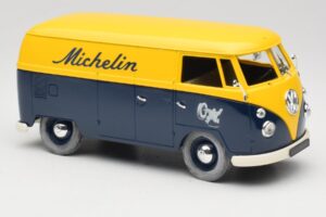 Volkswagen T1 Combi Michelin Noir & Jaune Solido 1:18 9406 Métal — image 6 sur 8