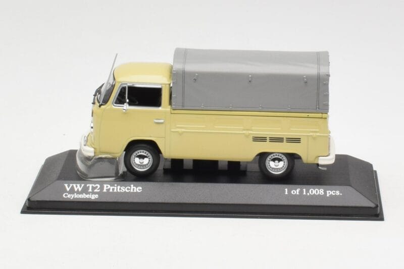 Volkswagen T2 Plateau Beige Minichamps 1:43 400053204 Métal