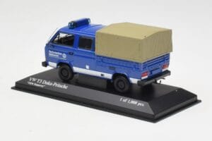 Volkswagen T3 Double Cabine Plateau THW Hannover Minichamps 1:43 400055290 Métal — image 3 sur 4
