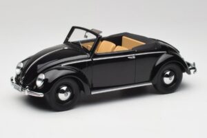 Volkswagen Beetle Type 1 Hebmuller Cabriolet Noir Minichamps 1:18 107054232 Métal