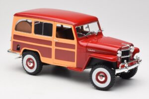 Willys Jeep Station Wagon Rouge Road Signature 1:18 92858 Métal — image 6 sur 8