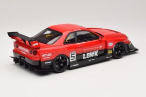 Nissan Skyline ER34 LB Super Silhouette Active Red GT Spirit 1:18 GT570 Résine — image 2 sur 6