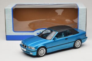 BMW 3 Series E36 Cabriolet Bleu Métallisé MCG 1:18 MCG18319 Métal — image 7 sur 7