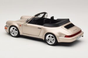 Porsche 911 964 Turbo Look Cabriolet Zermatt Silver Norev 1:18 187140 Métal — image 7 sur 8