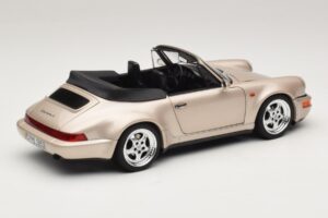 Porsche 911 964 Turbo Look Cabriolet Zermatt Silver Norev 1:18 187140 Métal — image 3 sur 8