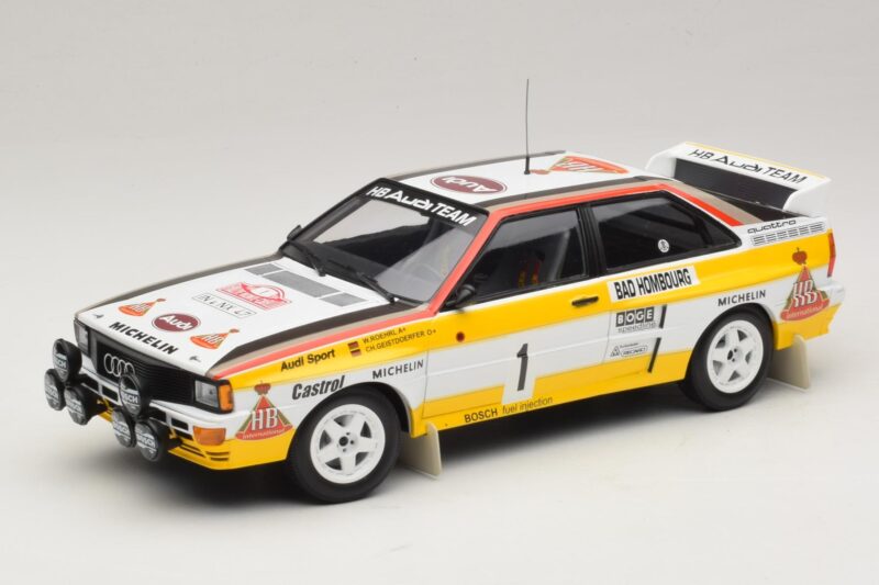Audi Quattro #1 W. Rohrl / C. Geistdorfer Rally Monte Carlo Winner 1984 Minichamps 1:18 A5-5894 Métal