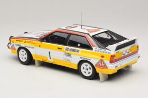 Audi Quattro #1 W. Rohrl / C. Geistdorfer Rally Monte Carlo Winner 1984 Minichamps 1:18 A5-5894 Métal — image 5 sur 6