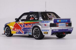 BMW E30 V8 #229 E. Hountondji Red Bull Driftbrothers Drift 2023 Bleu Otto 1:18 OT486 Résine — image 5 sur 5