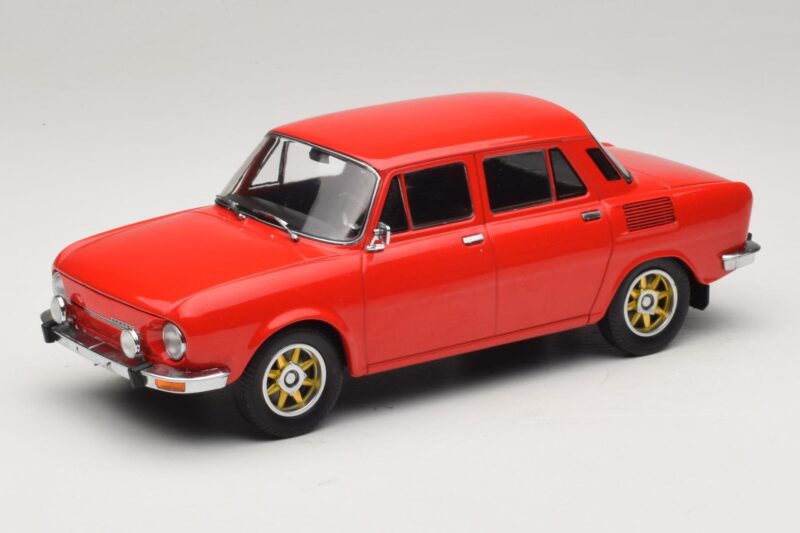 Skoda 100 Rouge Jantes Dorées MCG 1:18 MCG18784 Métal