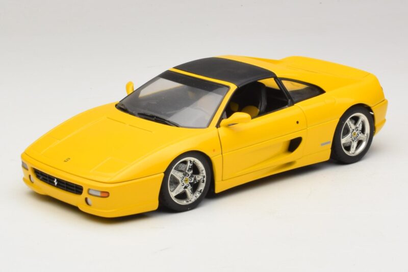 Ferrari F355 Spider Jaune avec Toit Noir UT Models 1:18 180074030-P4 Métal