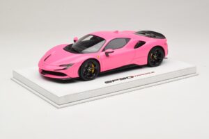 Ferrari SF90 Pack Fiorano Brillant Qatar Pink BBR 1:18 RACELINE137 Résine