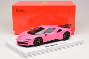 Ferrari SF90 Pack Fiorano Brillant Qatar Pink BBR 1:18 RACELINE137 Résine — image 7 sur 7