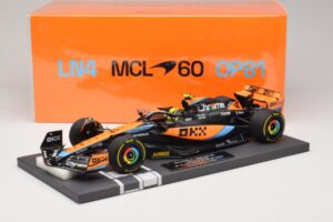 McLaren MCL60 #4 L. Norris 2nd Place Hungarian GP 2023 Minichamps 1:18 537233004 Résine — image 7 sur 7