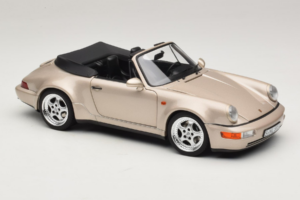 Porsche 911 964 Turbo Look Cabriolet Zermatt Silver Norev 1:18 187140 Métal — image 6 sur 8