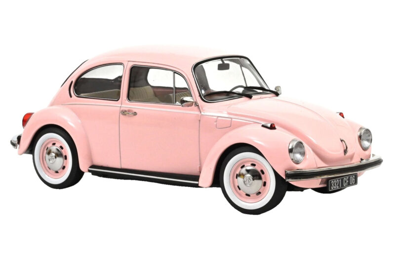 Volkswagen 1303 Pastel Pink New Baby Gift Norev 1:18 188677 Métal