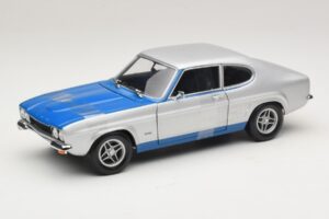 Ford Capri RS2600 Mk1 Silver Blue Minichamps 1:18 150089072 Métal