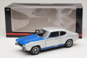 Ford Capri RS2600 Mk1 Silver Blue Minichamps 1:18 150089072 Métal — image 6 sur 6
