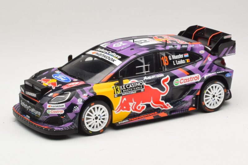 Ford Puma Rally1 #13 G. Munster / L. Louka Rally Monte Carlo 2025 IXO 1:18 18RMC231B Métal