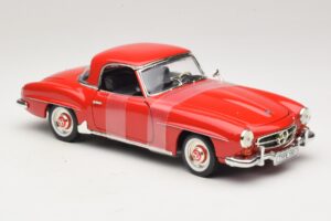 Mercedes 190 SL W121 Coupé Rouge ERTL 1:18 7465 Métal — image 4 sur 6