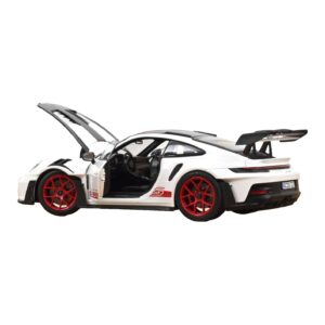 Porsche 911 992 GT3 RS Weissach Package Blanc Pyro Red Norev 1:18 187373 Métal — image 2 sur 3