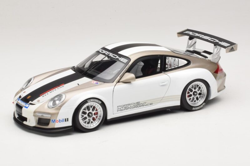 Porsche 911 997 GT3 Cup Blanc Avec Bandes 2008 Minichamps 1:18 WAP0210130C Métal