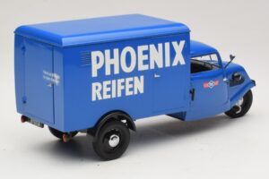 Tempo Hanseat Fourgon Tricycle Phoenix Blue Minichamps 1:18 180099040 Métal — image 2 sur 6