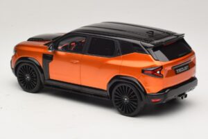 Dacia Duster Mk3 Redust Sport 4x2 Hybrid Metallic Orange Otto 1:18 OT1316 Résine — image 5 sur 6