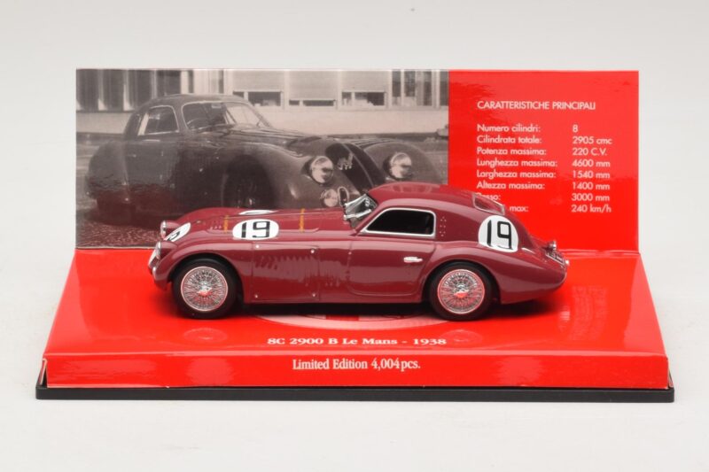 Alfa Romeo 8C 2900B #19 R. Sommer / C. Biondetti 24 Hours of Le Mans Winner 1938 Minichamps 1:43 Alfa Romeo 8C 2900B #19 R. Sommer / C. Biondetti 24 Hours of Le Mans Winner 1938 Minichamps 1:43 403120473 Métal
