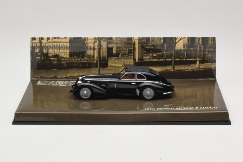 Alfa Romeo 8C 2900B Lungo Noir Minichamps 1:43 436120421 Métal