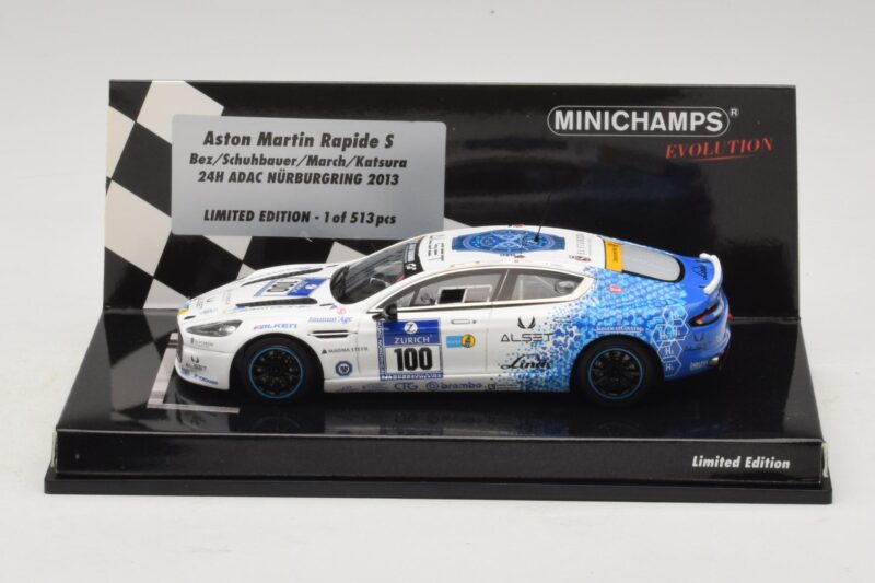 Aston Martin Rapide S #100 Bez / Schubauer 24 Hours of Nurburgring 2013 Minichamps 1:43 437131300 Métal