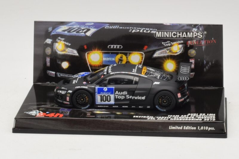Audi R8 LMS GT3 #100 M. Ekstrom / O. Jarvis Abt Sportsline 24 Hours of Nurburgring 2010 Minichamps 1:43 Audi R8 LMS GT3 #100 M. Ekstrom / O. Jarvis Abt Sportsline 24 Hours of Nurburgring 2010 Minichamps 1:43 437101900 Métal
